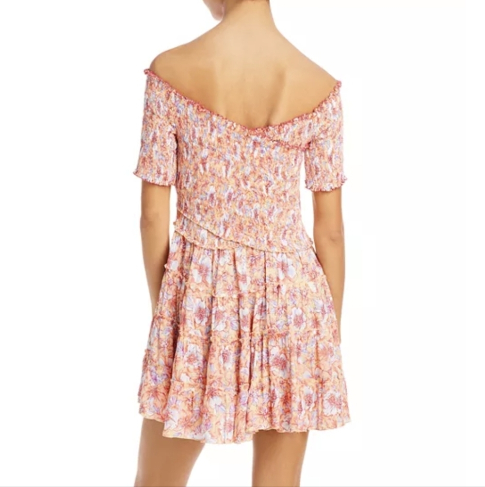 Poupette St. Barth Soledad Mini Dress Smocked Size M - Picture 11 of 11